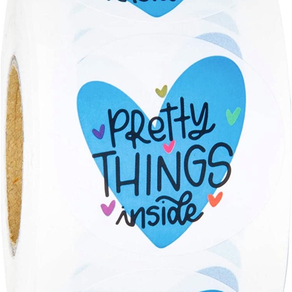 POSHER FAVORITE 🎉Pretty Things Inside Blue Heart 2 inch stickers - Picture 3 of 4
